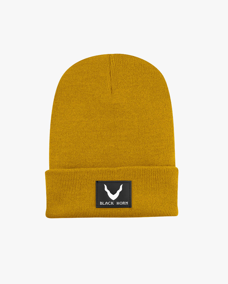 Black Horn - Made in USA Plain Beanie