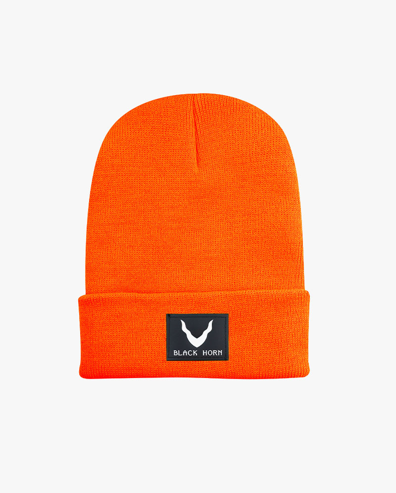 Black Horn - Made in USA Plain Beanie