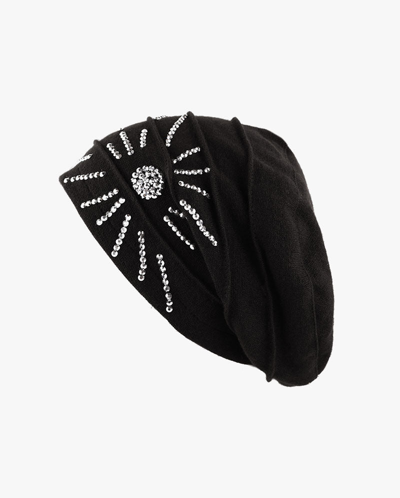 The Hat Depot - Handmade Sun Fleece Lined Slouchy Baggy Beanie