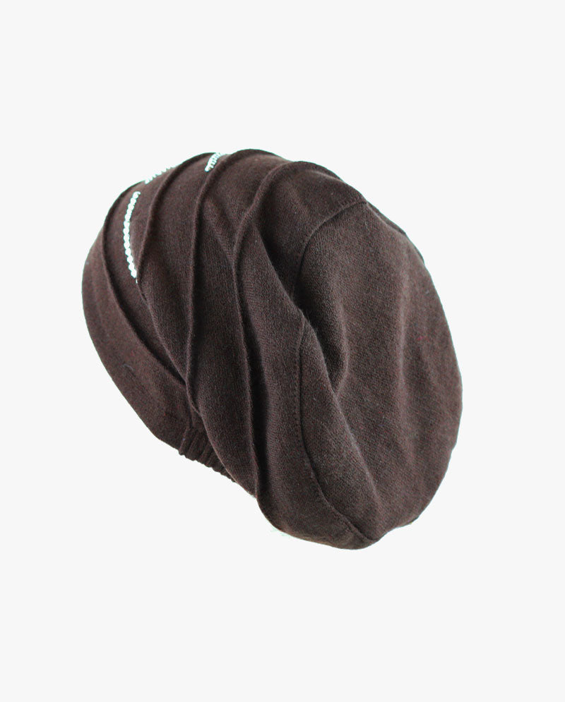 The Hat Depot - Handmade Sun Fleece Lined Slouchy Baggy Beanie