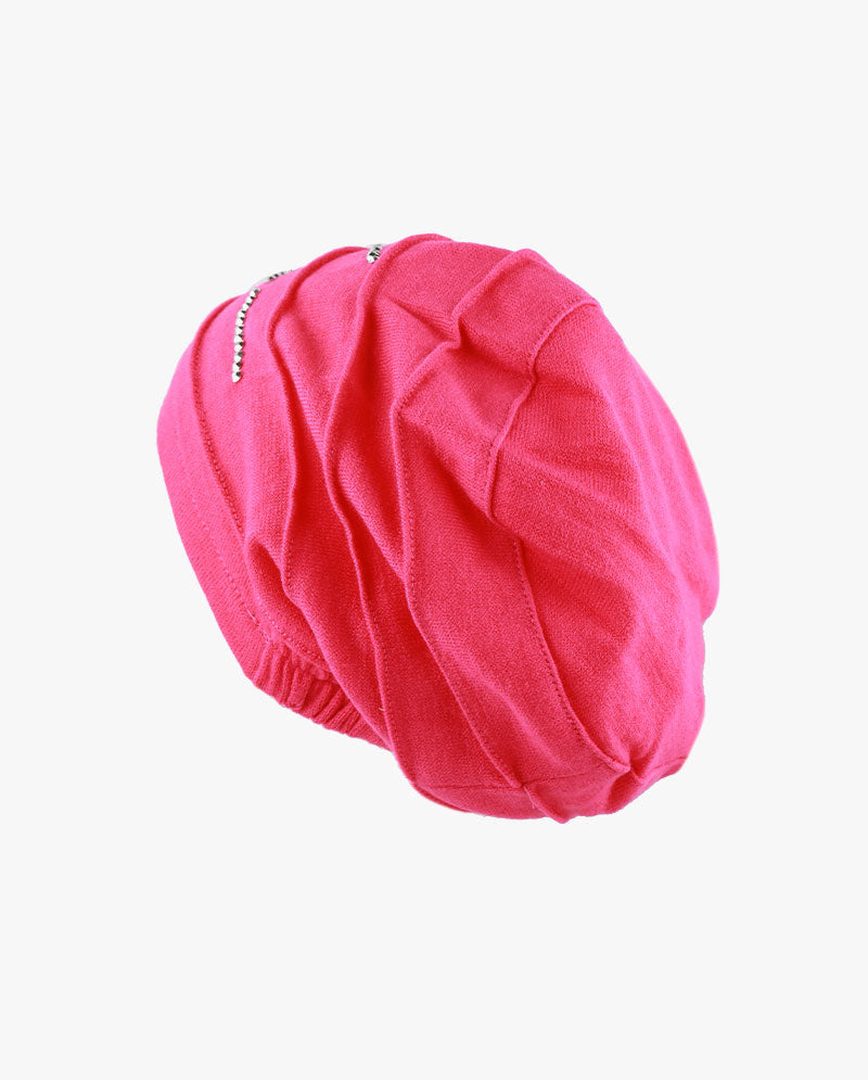 The Hat Depot - Handmade Sun Fleece Lined Slouchy Baggy Beanie