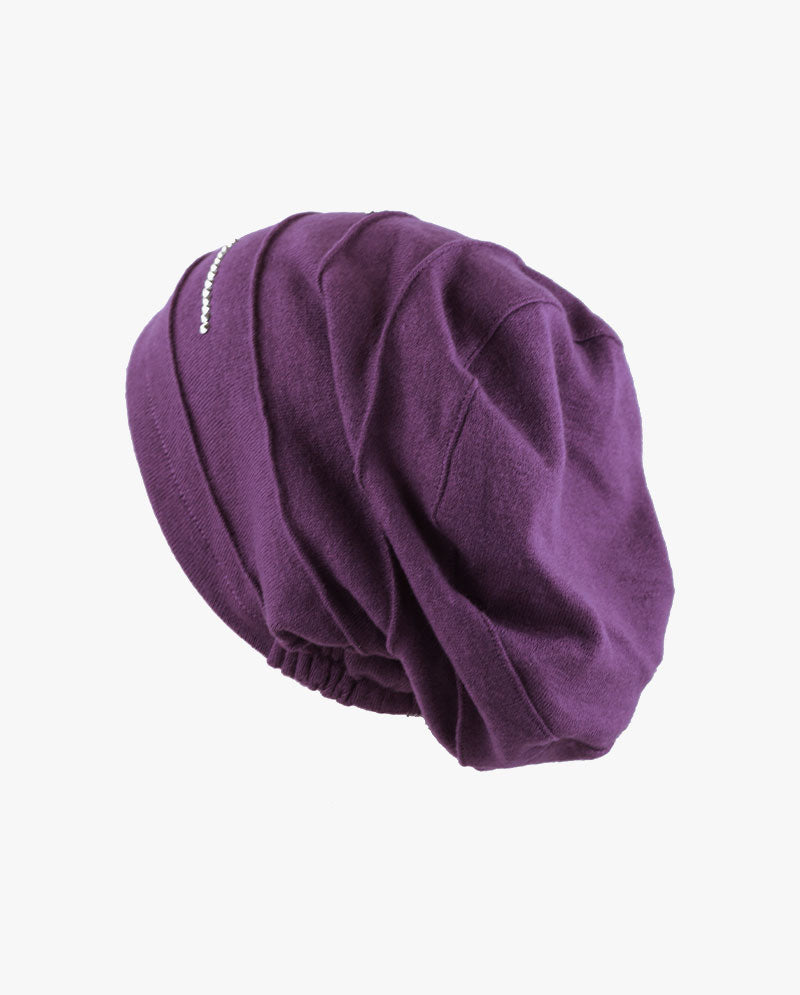 The Hat Depot - Handmade Sun Fleece Lined Slouchy Baggy Beanie