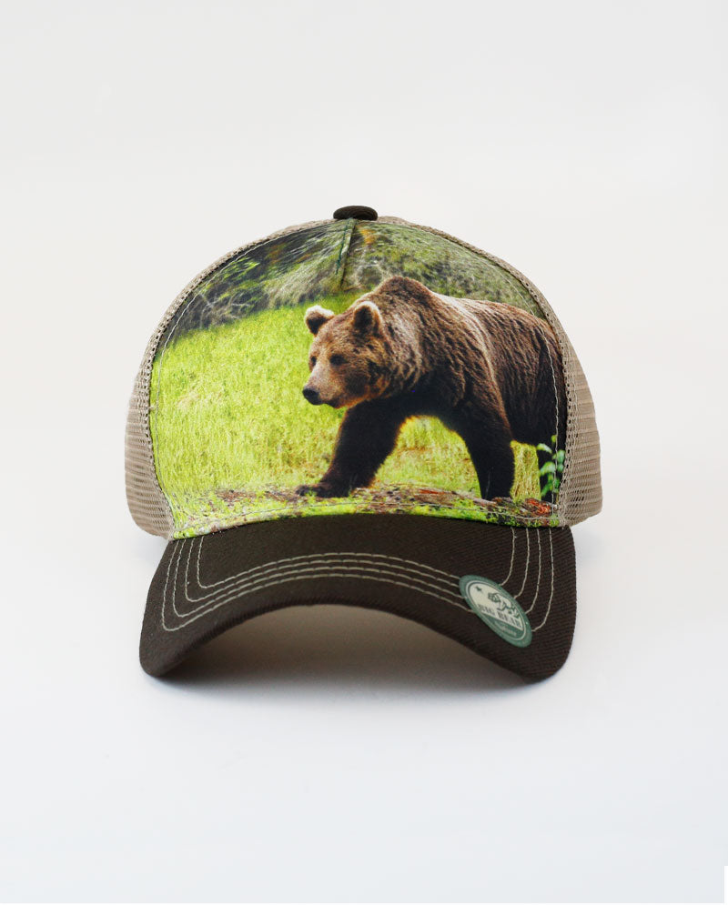 The Hat Depot - Bear Design Mesh Trucker Cap