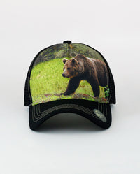 The Hat Depot - Bear Design Mesh Trucker Cap