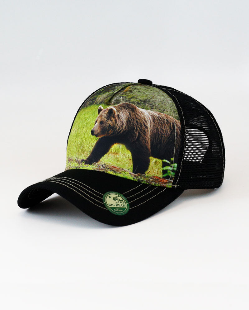 The Hat Depot - Bear Design Mesh Trucker Cap