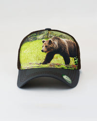 The Hat Depot - Bear Design Mesh Trucker Cap