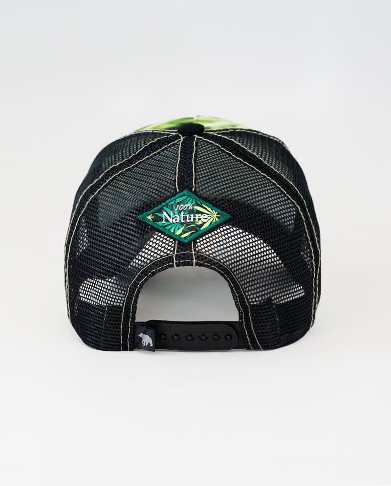 The Hat Depot - Leaf Design Mesh Trucker Cap