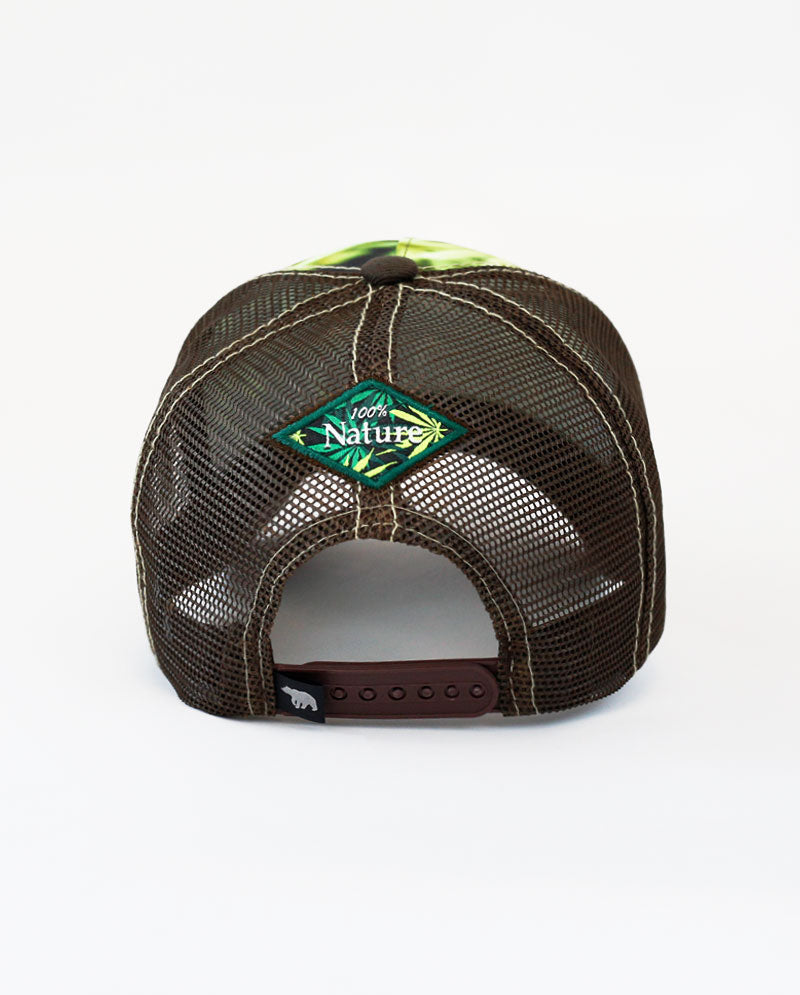 The Hat Depot - Leaf Design Mesh Trucker Cap