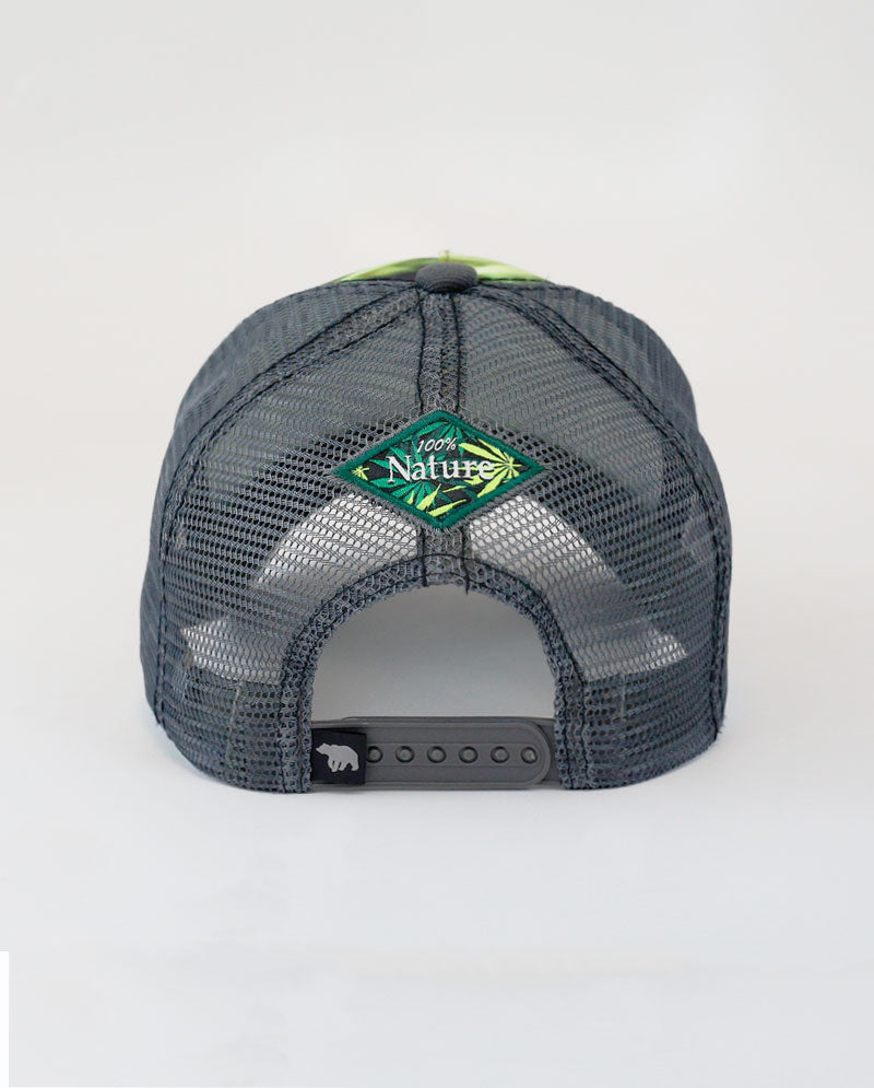 The Hat Depot - Leaf Design Mesh Trucker Cap