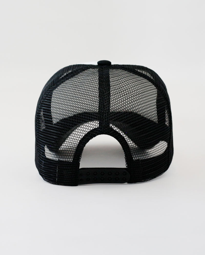 The Hat Depot - Sponge White Front Trucker Cap