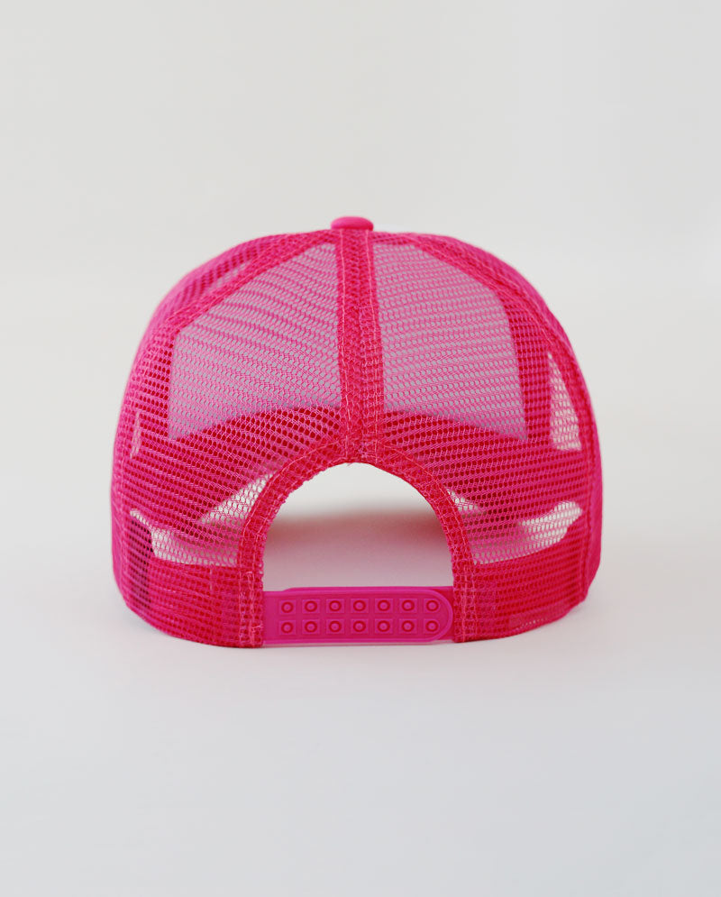 The Hat Depot - Sponge White Front Trucker Cap