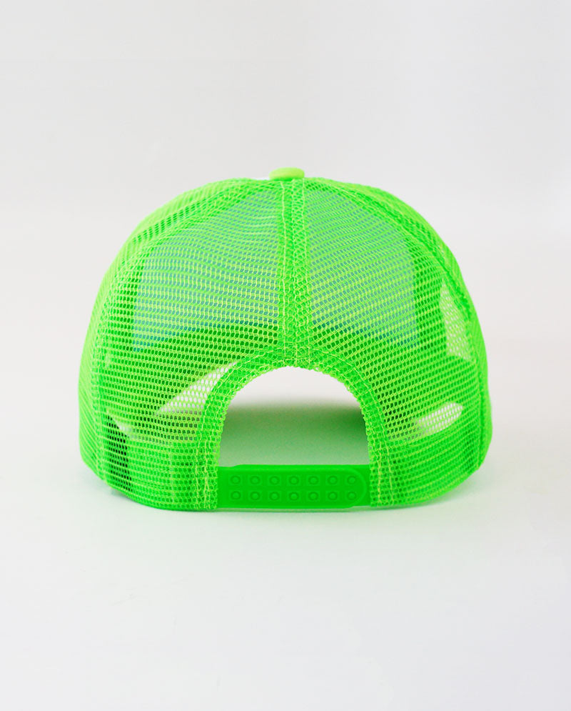 The Hat Depot - Sponge White Front Trucker Cap