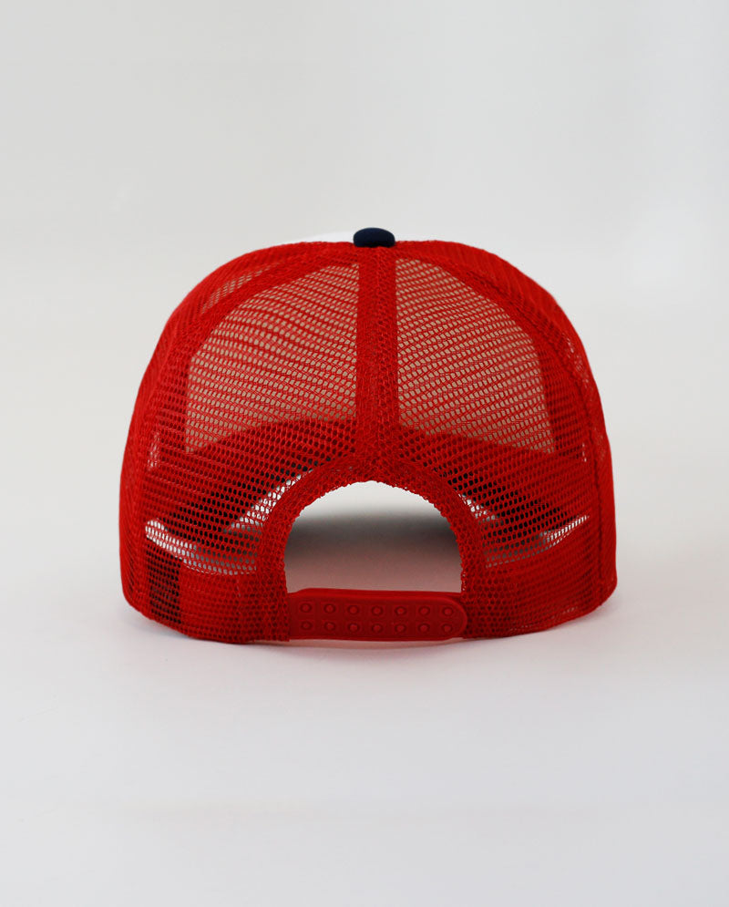 The Hat Depot - Sponge White Front Trucker Cap