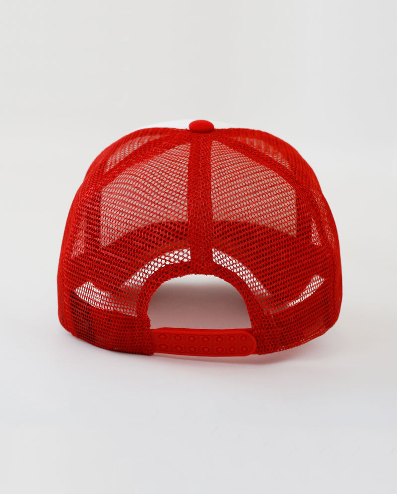 The Hat Depot - Sponge White Front Trucker Cap