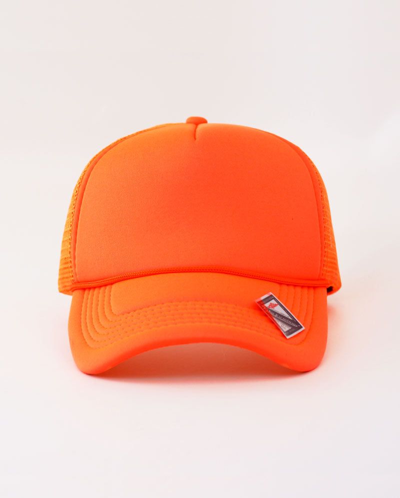 The Hat Depot - Sponge Basic One Color Trucker Cap