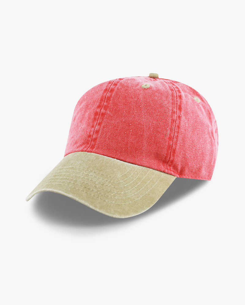 The Hat Depot - Pigment Baseball Cap_Two tone