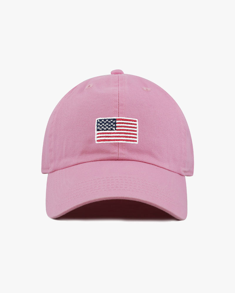 The Hat Depot - Embroidered USA Flag Baseball Cap