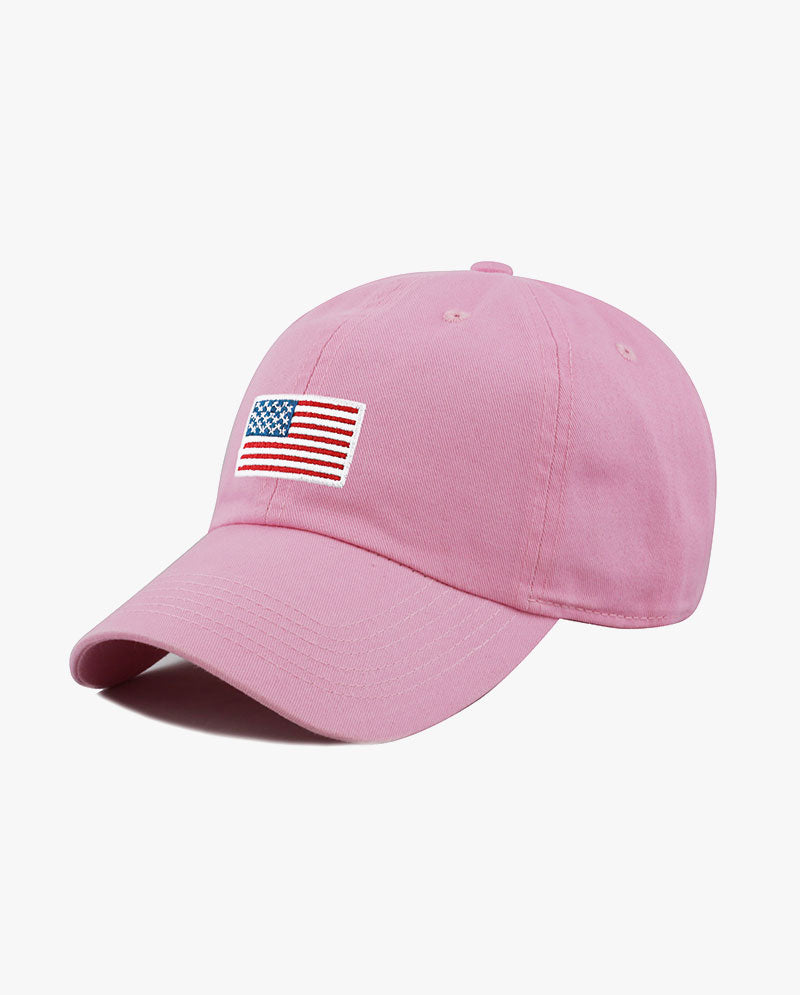 The Hat Depot - Embroidered USA Flag Baseball Cap