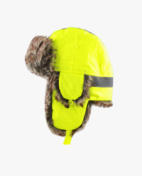 The Hat Depot Kids - Safety Reflective Faux Fur Aviator Trapper