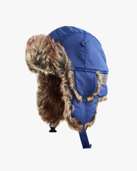 The Hat Depot - Safety Reflective Faux Fur Aviator Trapper