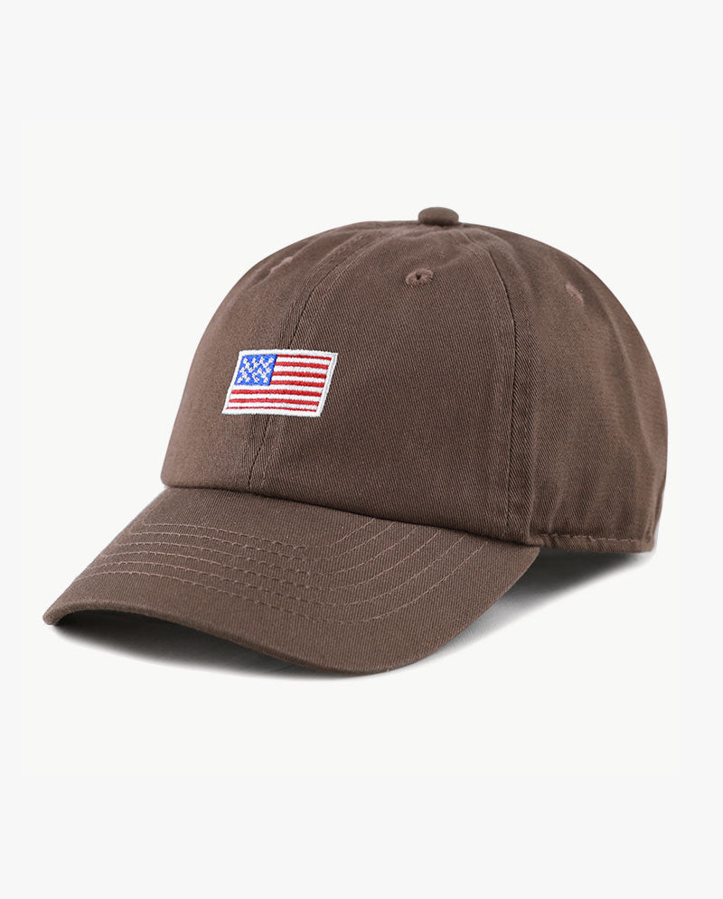 The Hat Depot Kids - Embroidered USA Flag Baseball Cap