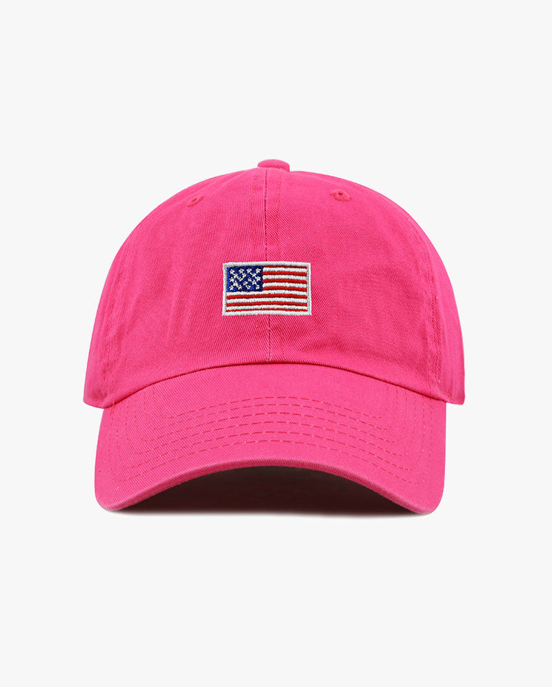 The Hat Depot Kids - Embroidered USA Flag Baseball Cap