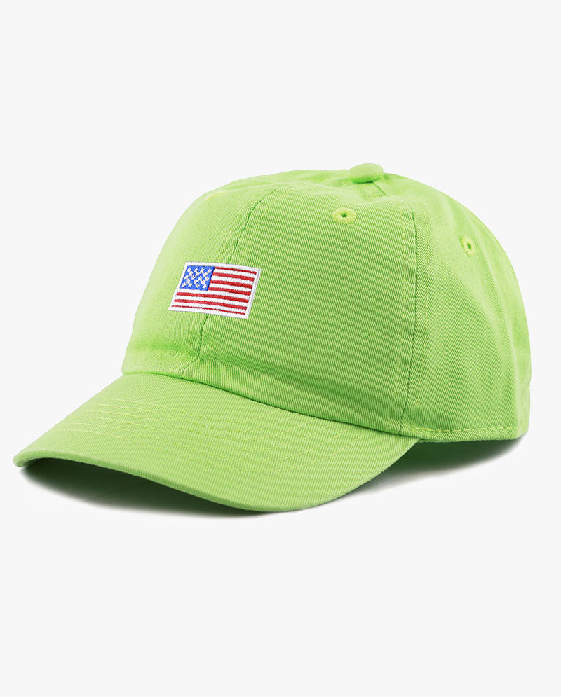 The Hat Depot Kids - Embroidered USA Flag Baseball Cap