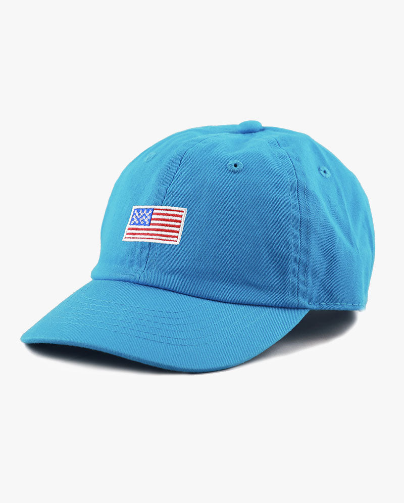 The Hat Depot Kids - Embroidered USA Flag Baseball Cap