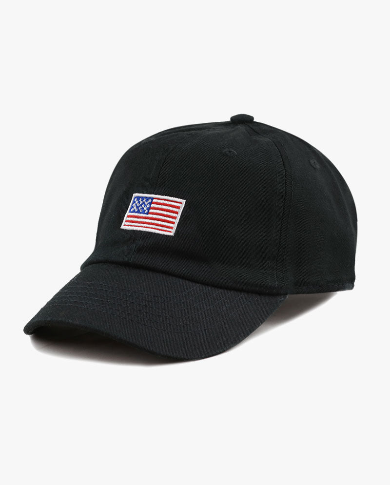 The Hat Depot - Embroidered USA Flag Baseball Cap