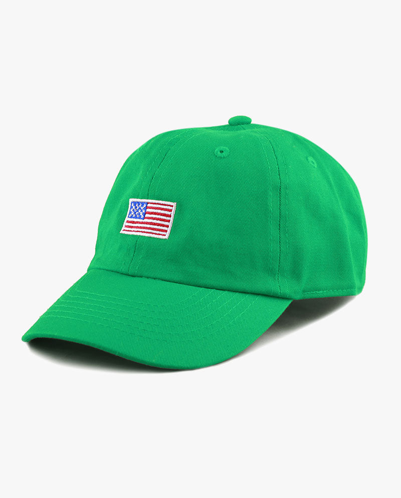 The Hat Depot Kids - Embroidered USA Flag Baseball Cap