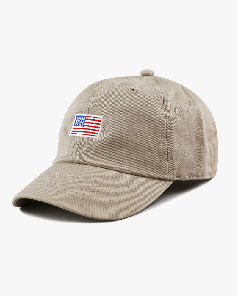 The Hat Depot Kids - Embroidered USA Flag Baseball Cap