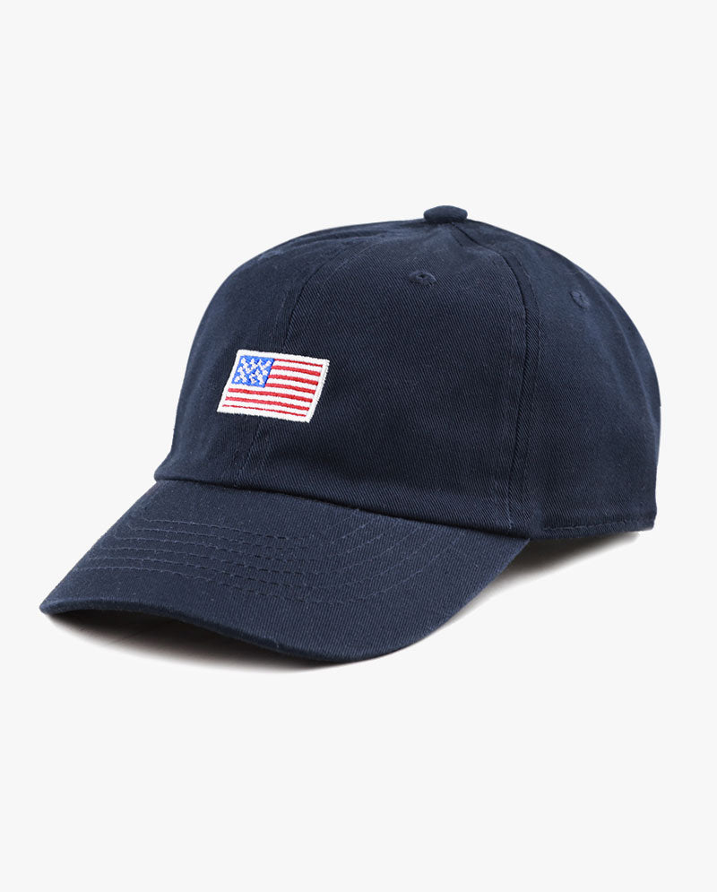 The Hat Depot Kids - Embroidered USA Flag Baseball Cap