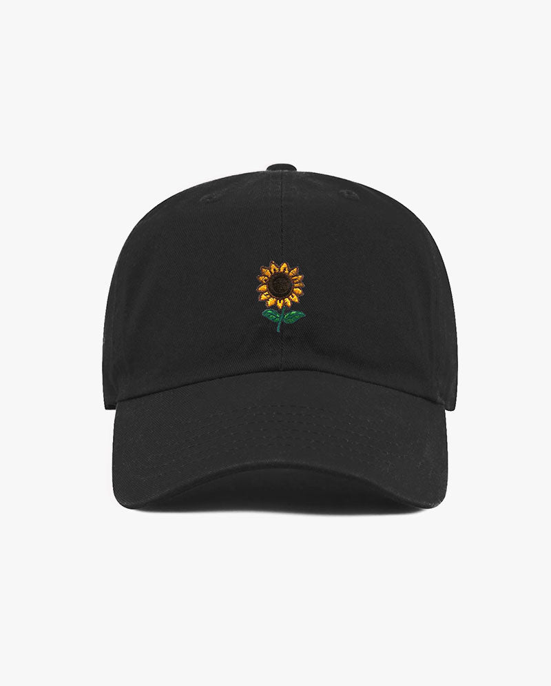 The Hat Depot - Embroidered Sun Flower Baseball Cap
