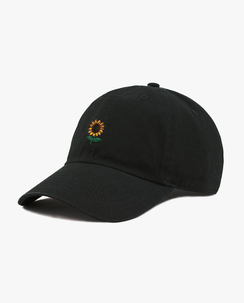 The Hat Depot - Embroidered Sun Flower Baseball Cap