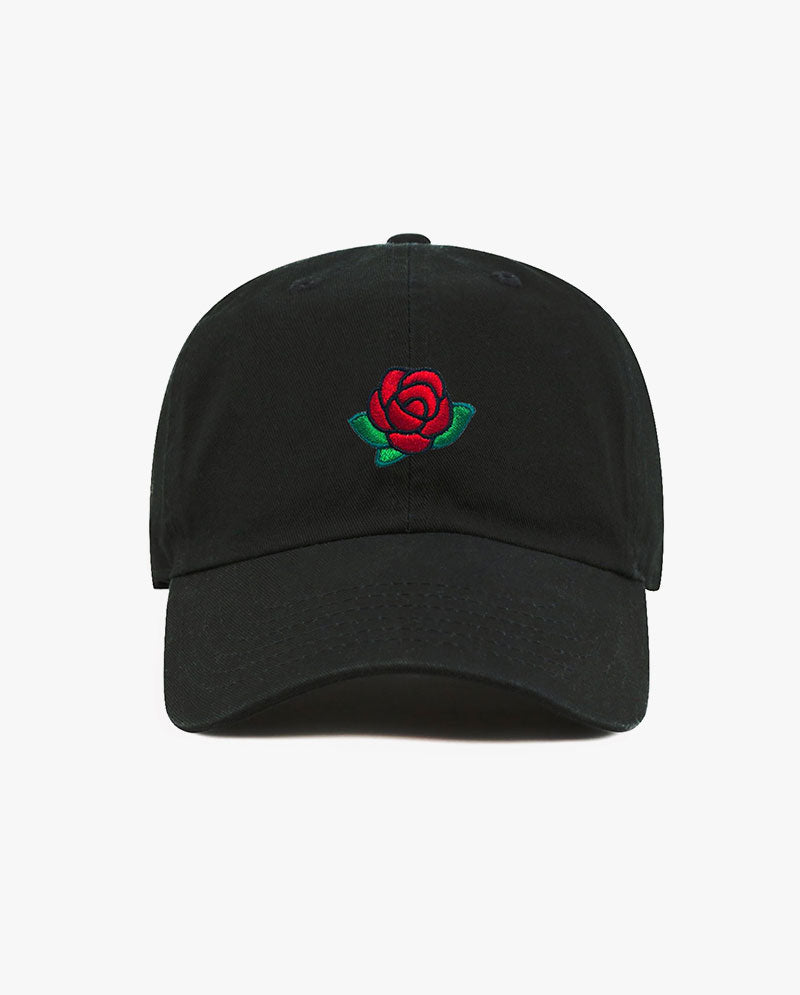 The Hat Depot - Embroidered Rose Baseball Cap