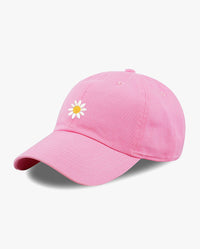 The Hat Depot - Embroidered Daisy Baseball Cap