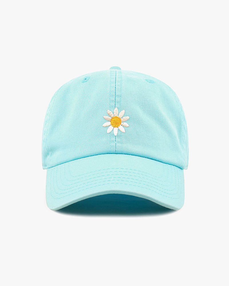 The Hat Depot - Embroidered Daisy Baseball Cap