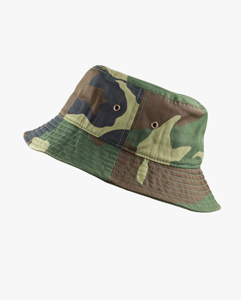 The Hat Depot Kids - Washed Cotton Packable Bucket Travel Hat