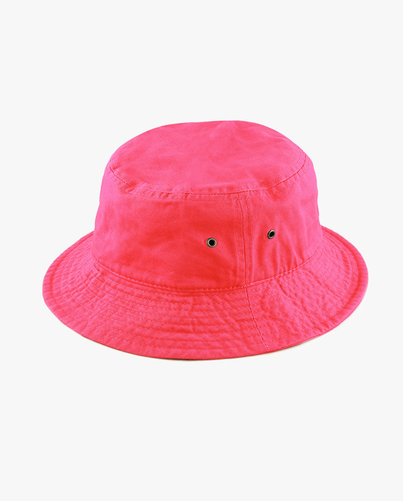 The Hat Depot Kids - Washed Cotton Packable Bucket Travel Hat