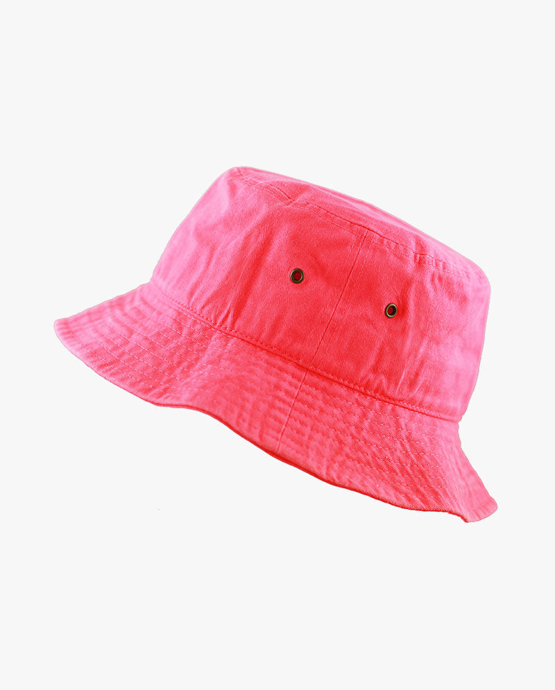 The Hat Depot Kids - Washed Cotton Packable Bucket Travel Hat