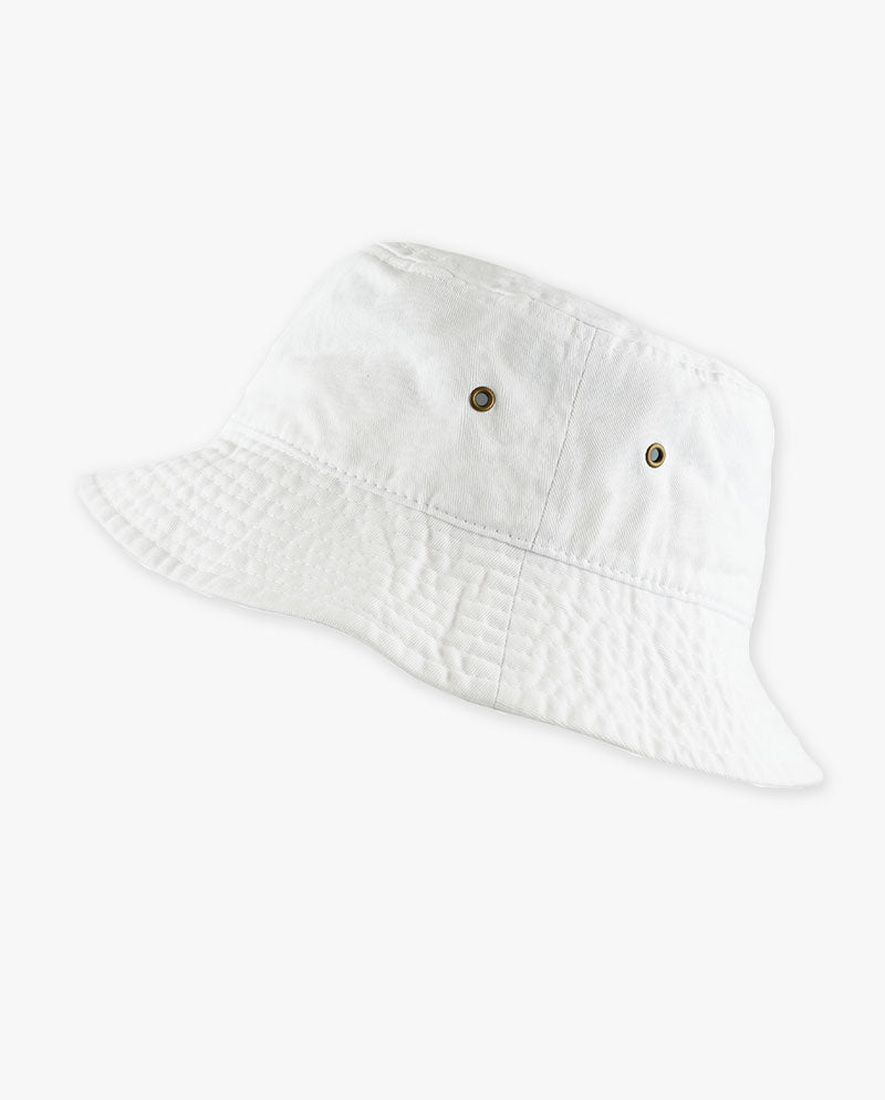 The Hat Depot Kids - Washed Cotton Packable Bucket Travel Hat