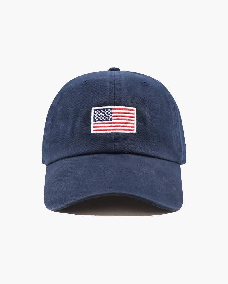 The Hat Depot - Embroidered USA Flag Baseball Cap