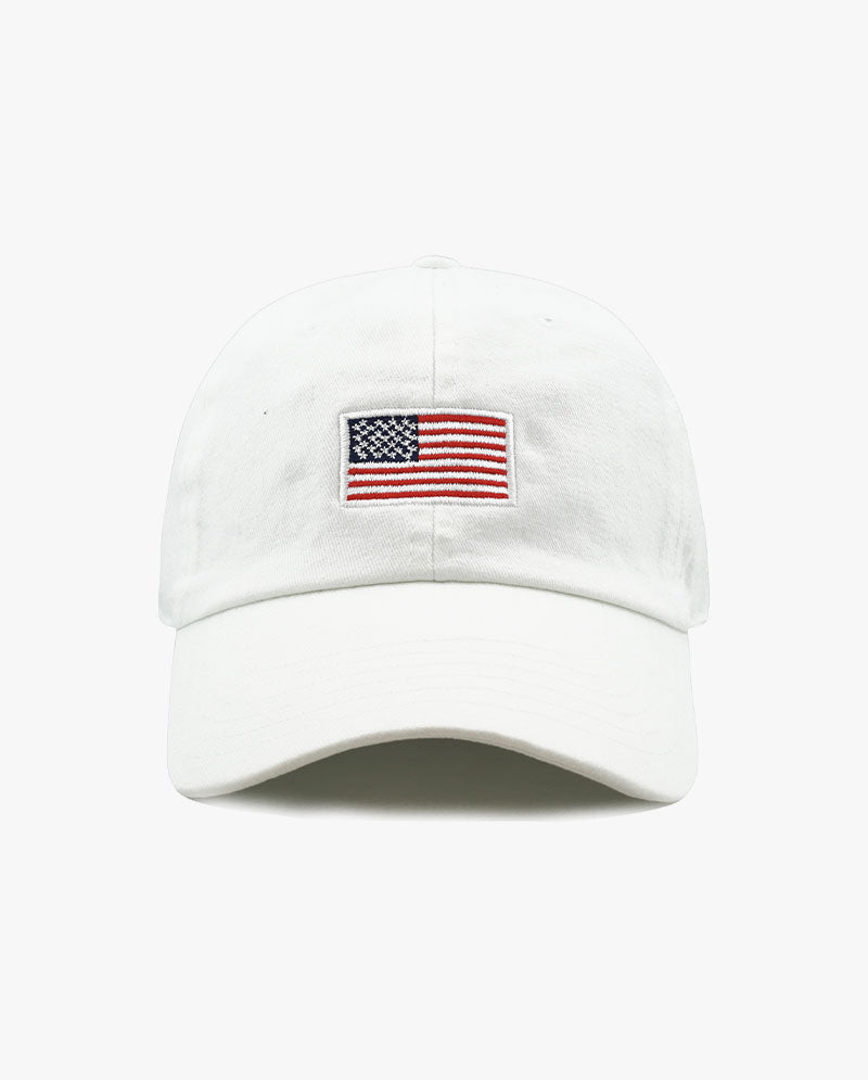 The Hat Depot - Embroidered USA Flag Baseball Cap