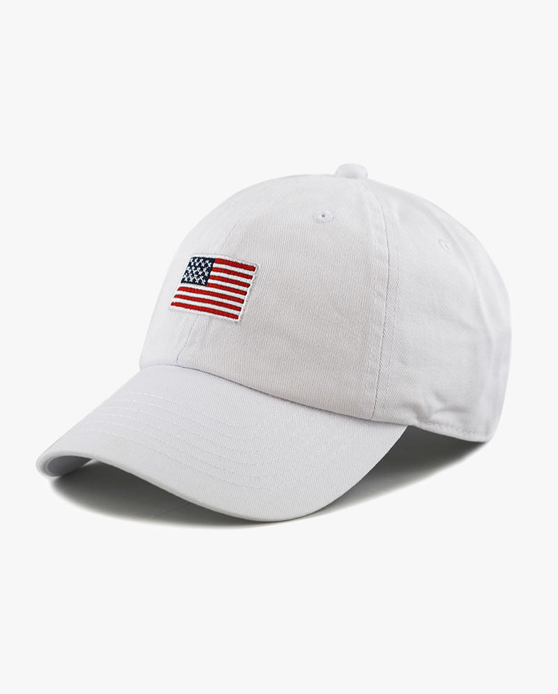 The Hat Depot - Embroidered USA Flag Baseball Cap