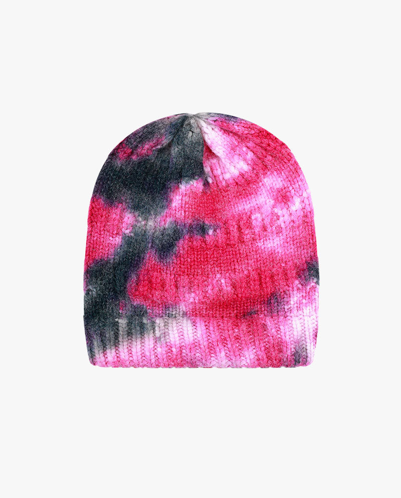 Black Horn - Tie Dye Ponytail Knit Beanie