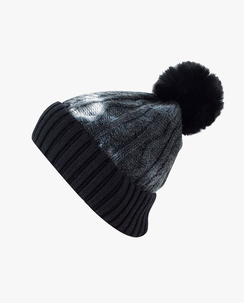 Black Horn - Tie Dye Knit PomPom Beanie