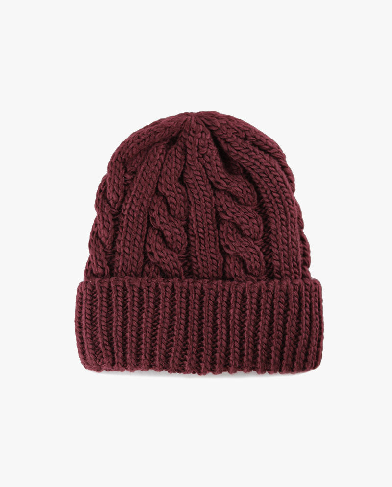 The Hat Depot - Curly Knit Beanie without Pom