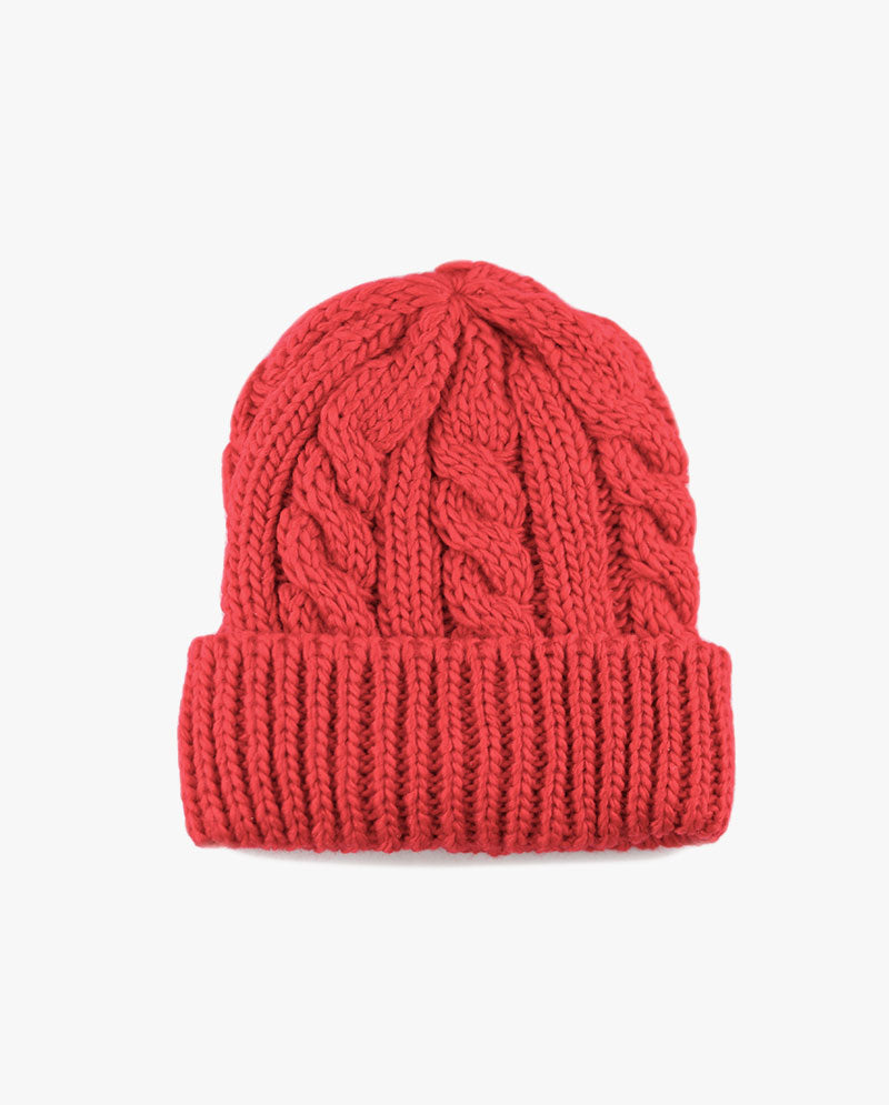 The Hat Depot - Curly Knit Beanie without Pom