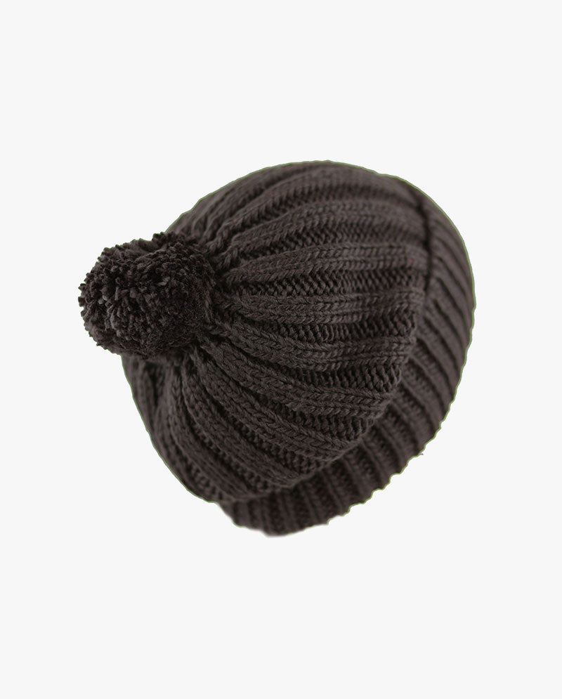 The Hat Depot - Straight Winter Knit Pom Beanie 3060