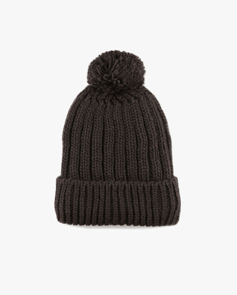 The Hat Depot - Straight Winter Knit Pom Beanie 3060